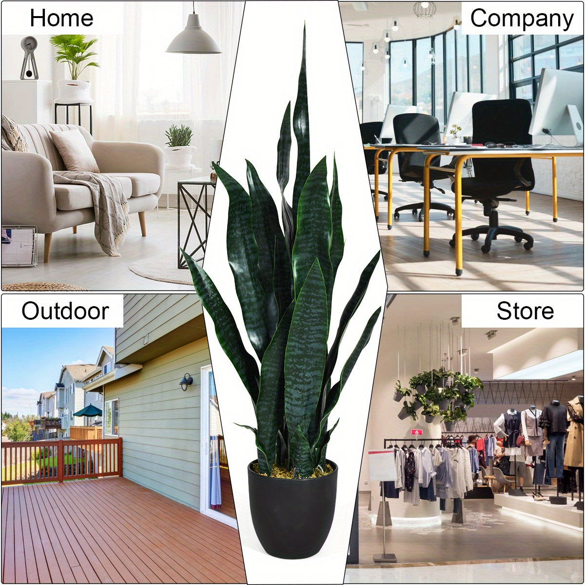 Plante artificielle serpent 35.5\