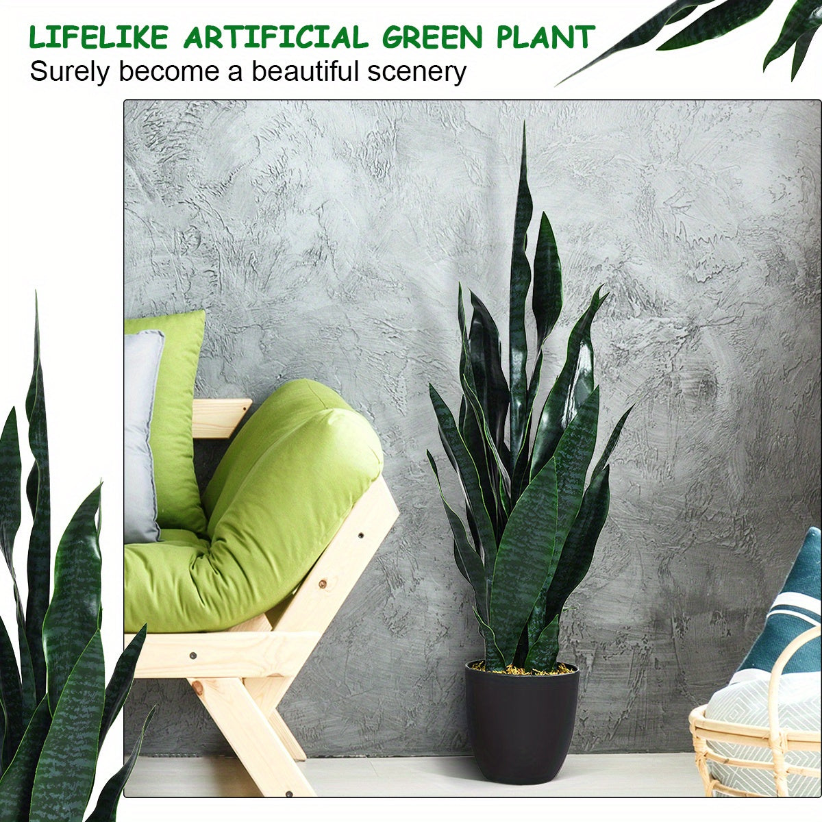 Plante artificielle serpent 35.5\