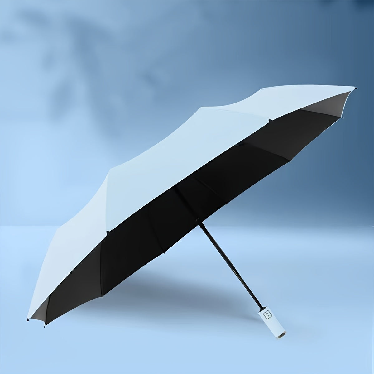1pc Parapluie Pliant Automatique Xiaomi, Cadre en Fer à 10 Brides, Auvent en Tissu 190T, Coupe-Vent, Protection UV, Ouverture\u002FFermeture en Un Clic, Parapluie de Voyage Portable avec Poignée en Plastique