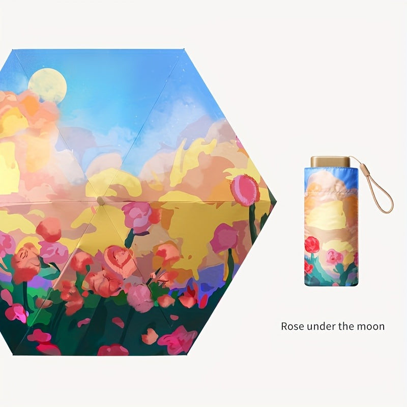 Parasol de Soleil Léger et Compact pour Toutes Saisons avec Protection UV pour Femmes
