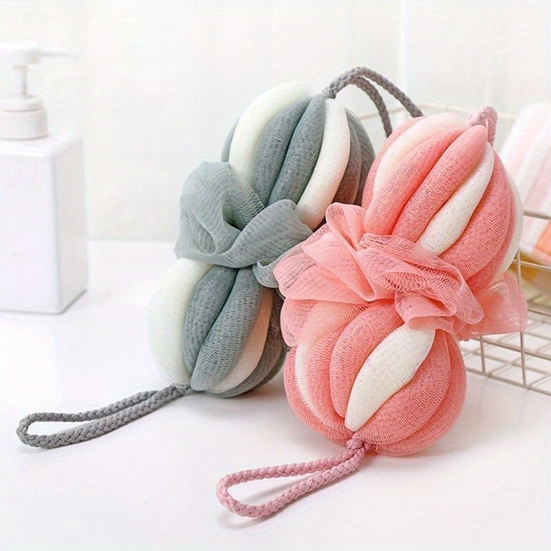 2pièces Grosses Bombes de Bain Extensibles - Conceptions Floralles Pastel Douces, Sans Alcool, Sans Parfum, Parfaites pour les Bains Relaxants, Accessoires de Bain Relaxants | Bombes de Bain Pastel | Produit de Bain Sans Parfum, Bombes de Bain